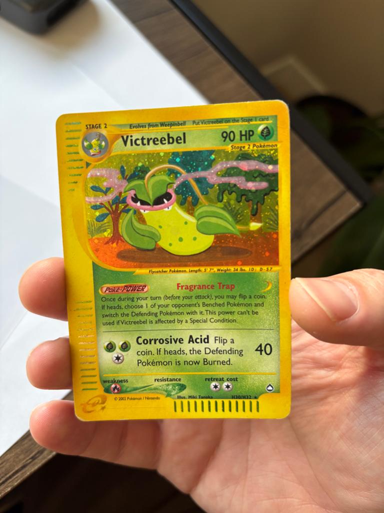 Victreebel Holo Aquapolis (H30/H32), Ophalen, Gebruikt, Losse kaart, Foil