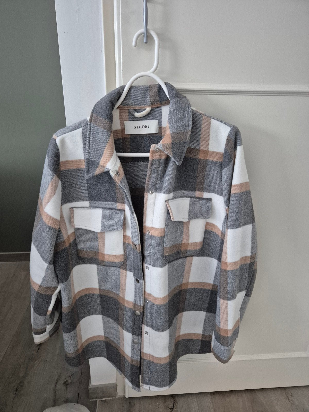 Geruite overshirt jas van Studio in maat L, Studio, Maat 42/44 (L), Ophalen of Verzenden, Zo goed als nieuw