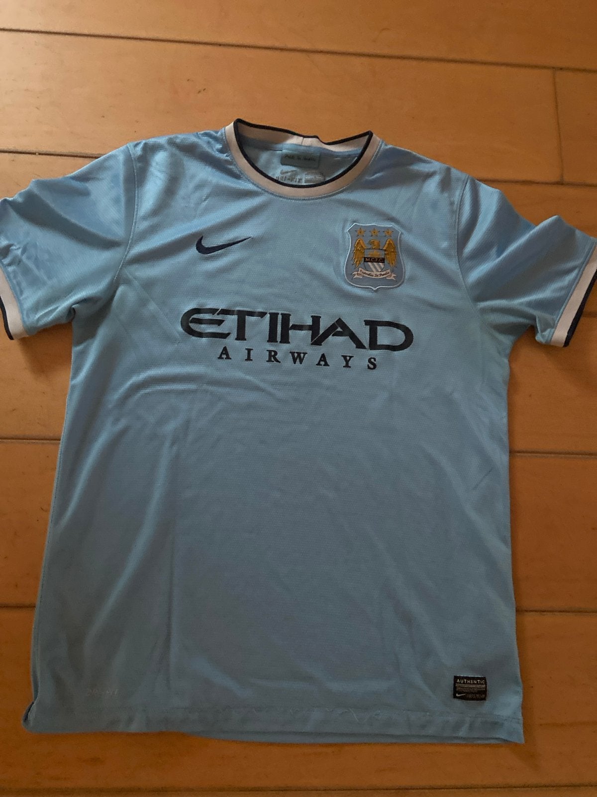Manchester City thuisshirt Nike - Gedragen, Blauw, Overige maten, Ophalen of Verzenden, Voetbal