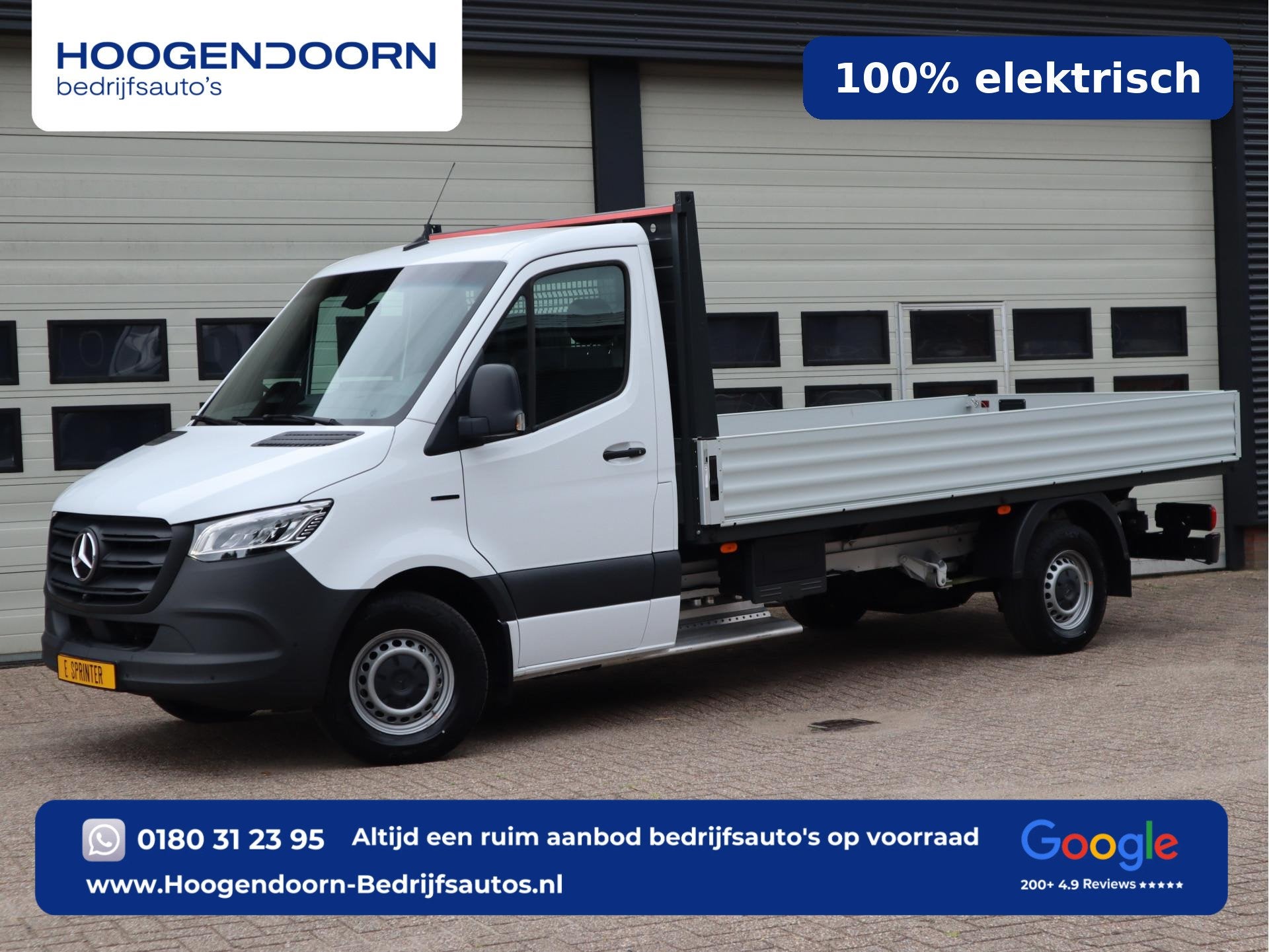 Mercedes-Benz eSprinter 320 81kWh L3 Open Laadbak 430 cm - S, Auto's, Stof, Gebruikt, 2000 kg, 2585 kg