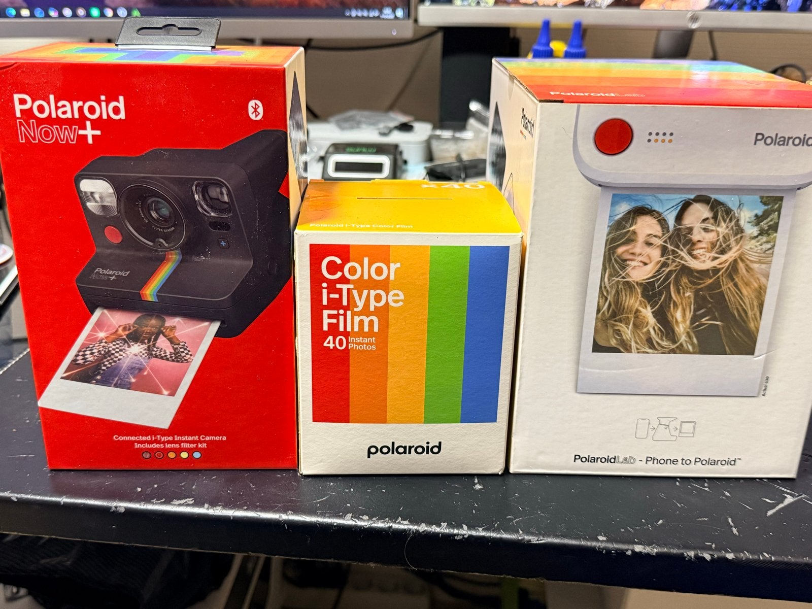 Polaroid Now+ Instant Camera + Polaroid Lab + Film + Tas, Bluetooth, Nieuw, Instant camera, Ophalen of Verzenden