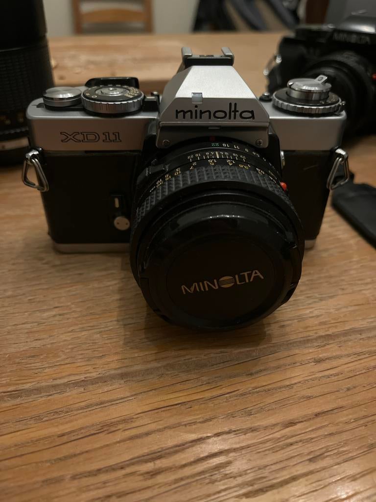 Minolta XD11 met Minolta MD 50mm f/1.7 lens, Ophalen, Gebruikt, Spiegelreflex, Minolta