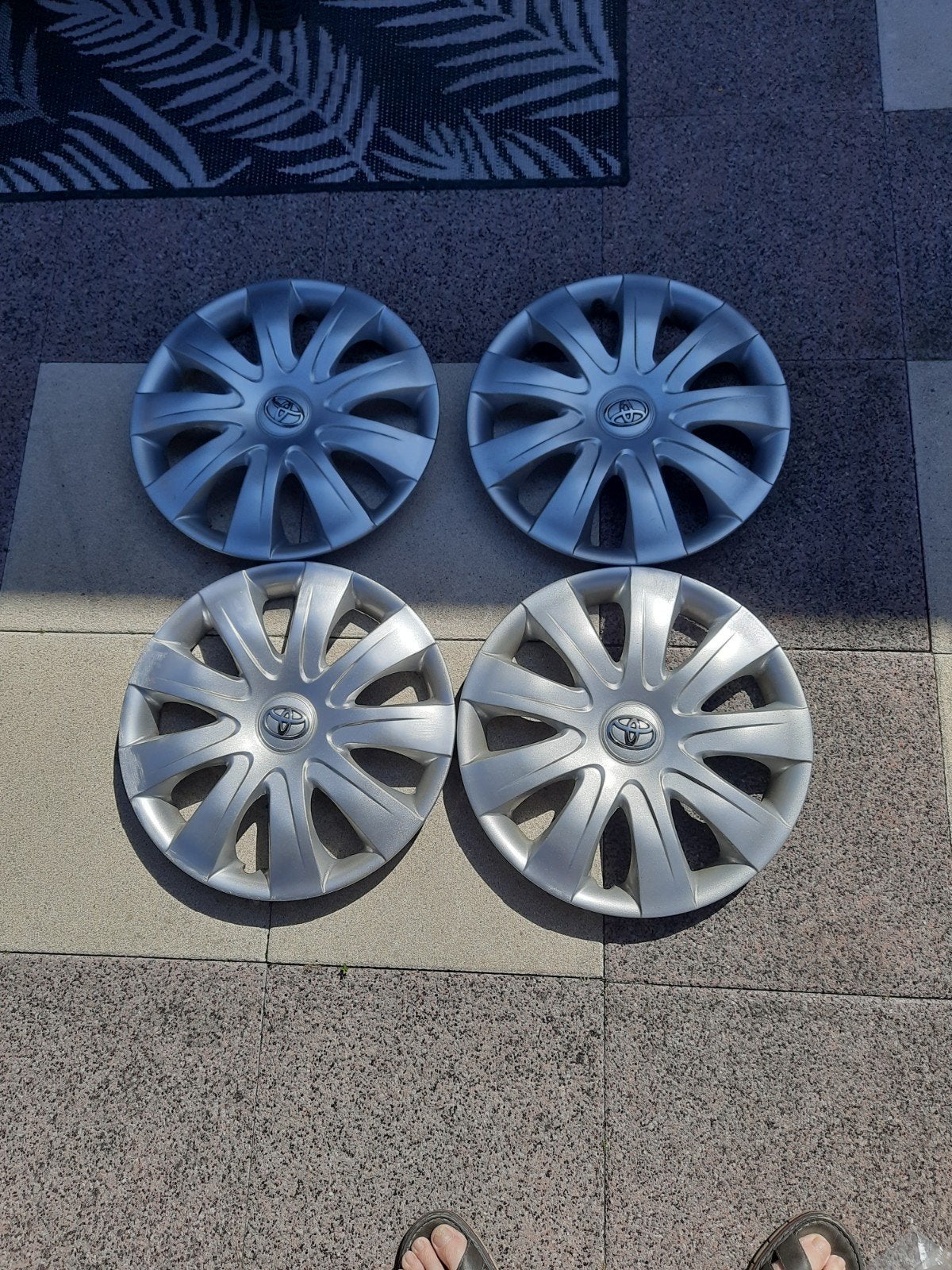 Set van 4 wieldoppen 15 inch voor Toyota Yaris, Ophalen, Gebruikt