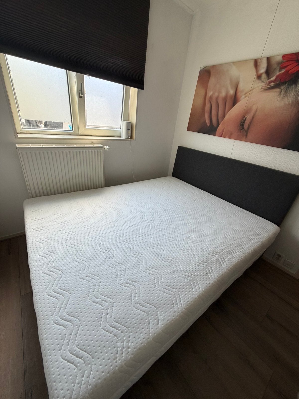 Gratis Boxspring + matras 160x210cm - Ophalen 12 juni, Ophalen, 210 cm, Tweepersoons, Zo goed als nieuw