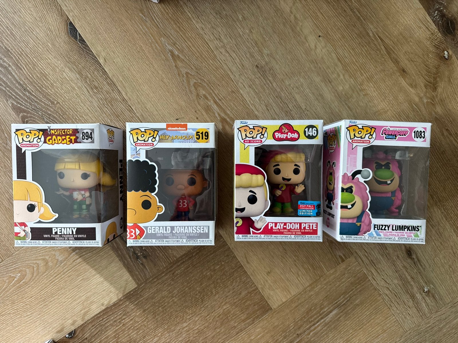 Funko Pop Cartoon & Retro set 4x exclusives, Verzamelen, Ophalen, Zo goed als nieuw