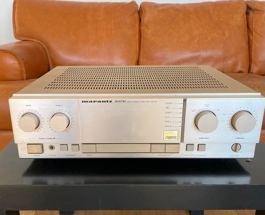Marantz PM 54 versterker, Audio, Tv en Foto, Versterkers en Receivers, Ophalen of Verzenden, Zo goed als nieuw, 60 tot 120 watt