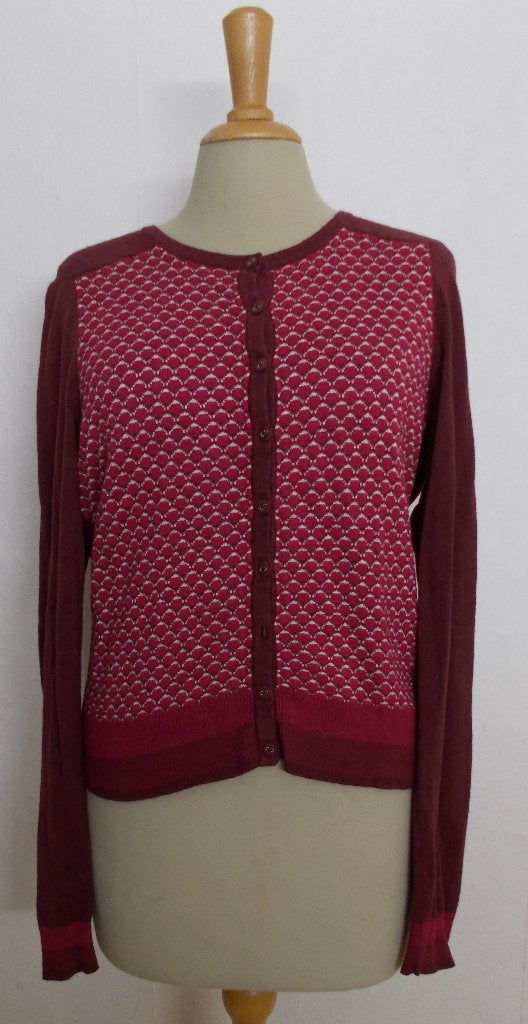 Opvallend leuk wijnrood vestje van King Louie! M, Kleding | Dames, Maat 38/40 (M), Overige kleuren, Verzenden, Zo goed als nieuw