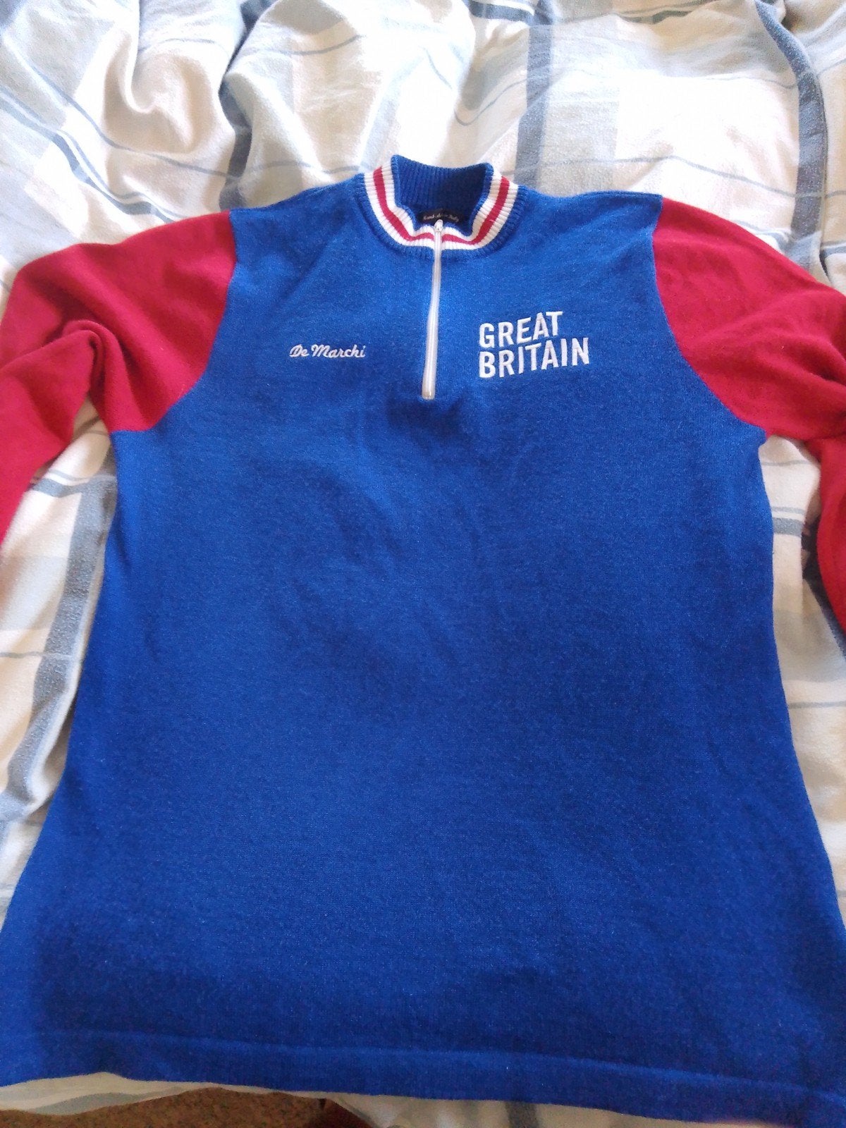 Super retro wol fietstrui/ jersey, Ophalen of Verzenden, Zo goed als nieuw, Maat 48/50 (M)