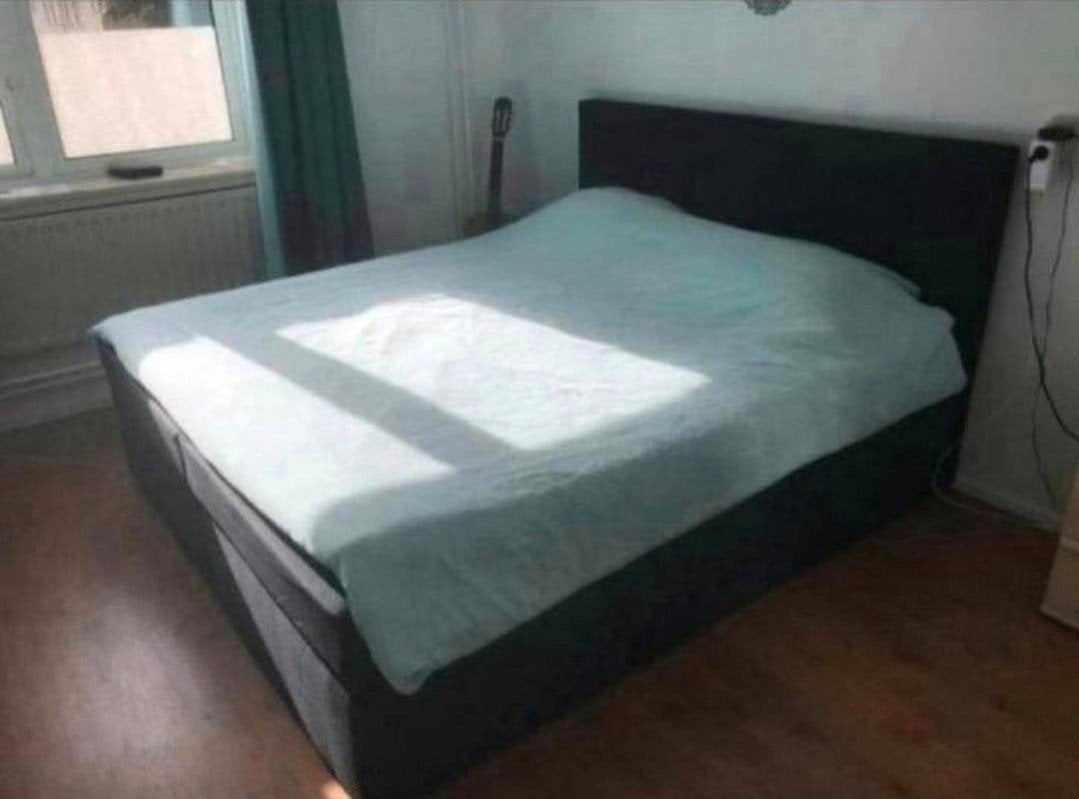 boxspring 180x200, Ophalen, Tweepersoons, Zo goed als nieuw, 180 cm