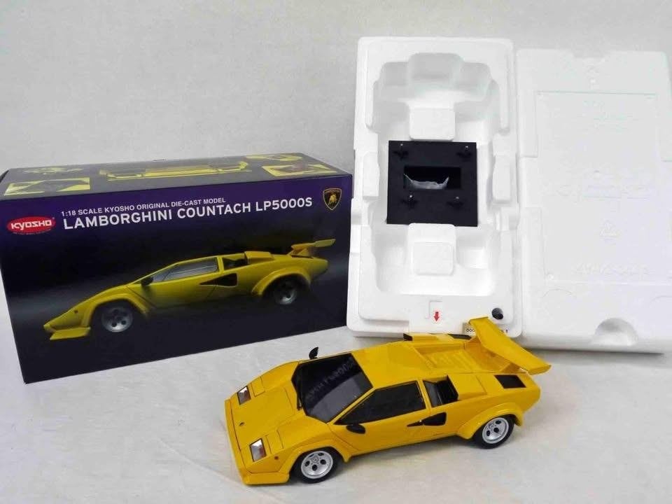 Lamborghini Countach LP5000S 1/18, Ophalen of Verzenden, Zo goed als nieuw, Auto, Kyosho