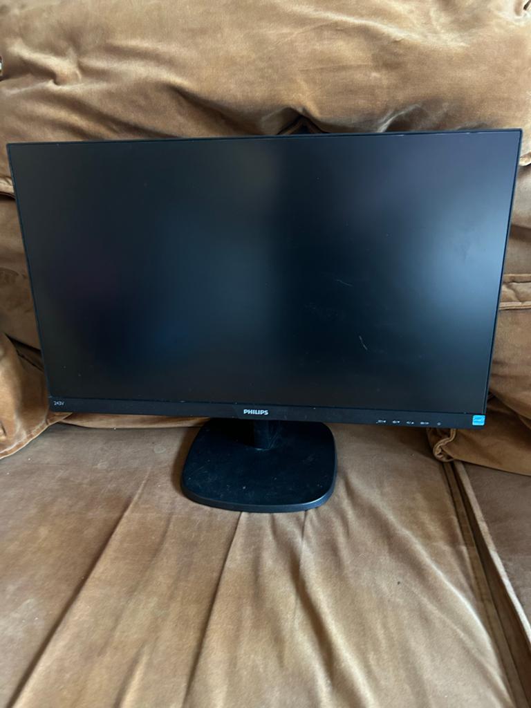 Philips 243V Monitor - Full HD, Inclusief Stroomkabel, Computers en Software, Monitoren, Ophalen, Kantelbaar, Full HD, 60 Hz of minder