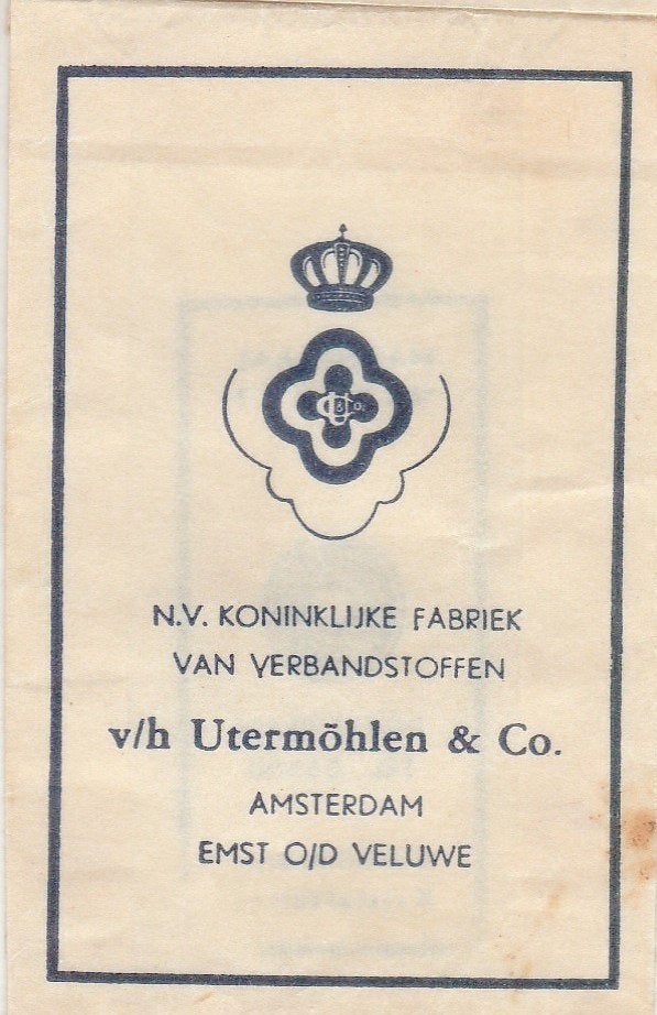 Utermöhlen Emst op de Veluwe Amsterdam - verbandstoffen, Ophalen of Verzenden