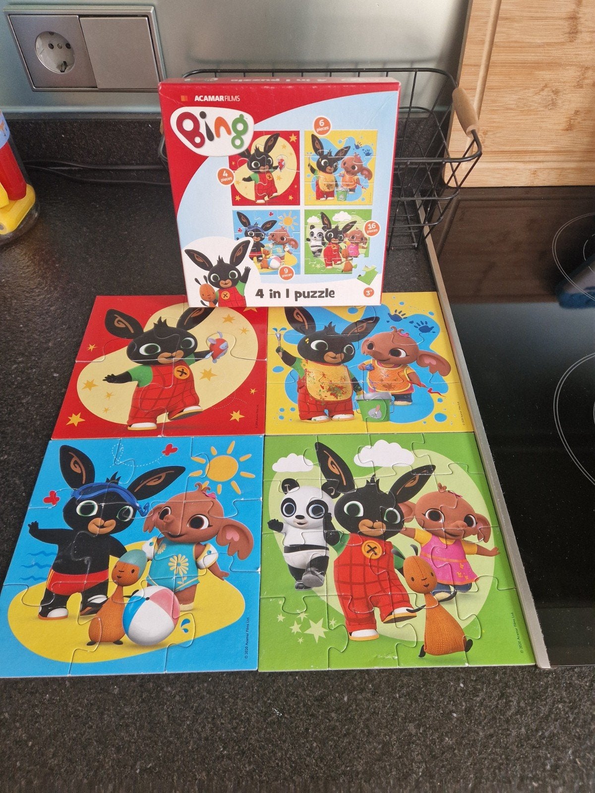 Bing 4-in-1 Puzzel voor Kinderen, Ophalen of Verzenden, 10 tot 50 stukjes, Gebruikt, 2 tot 4 jaar