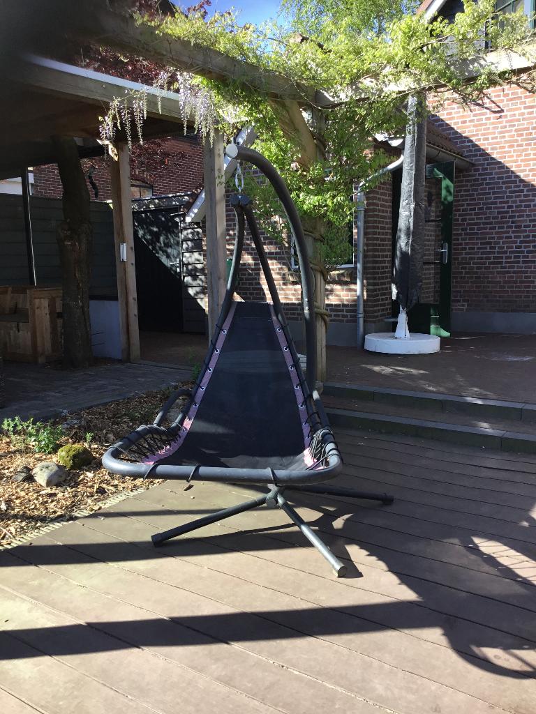 hang zit/ lig stoel, Tuin en Terras, Ligbedden, Ophalen, Gebruikt, Metaal