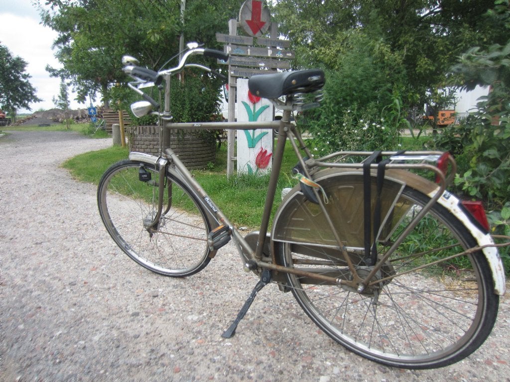 Hoge Batavus Knijpstangremfiets met slot en 3 versnellingen, Fietsen en Brommers, Fietsen | Heren | Herenfietsen, Ophalen, Gebruikt