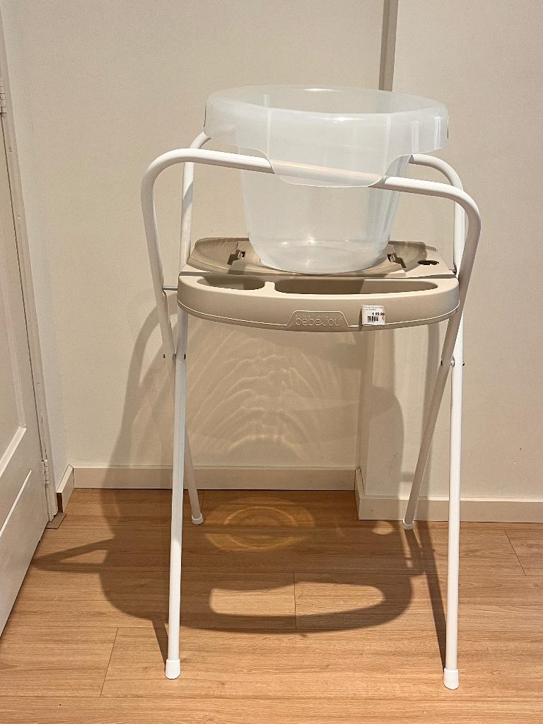 Baby badje + standaard, Kinderen en Baby's, Badjes en Verzorging, Ophalen, Zo goed als nieuw, Badje, Bébé-jou
