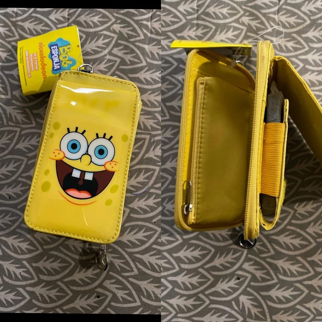 Vintage Spongebob Telefoontasje met Schouderriem, Ophalen of Verzenden