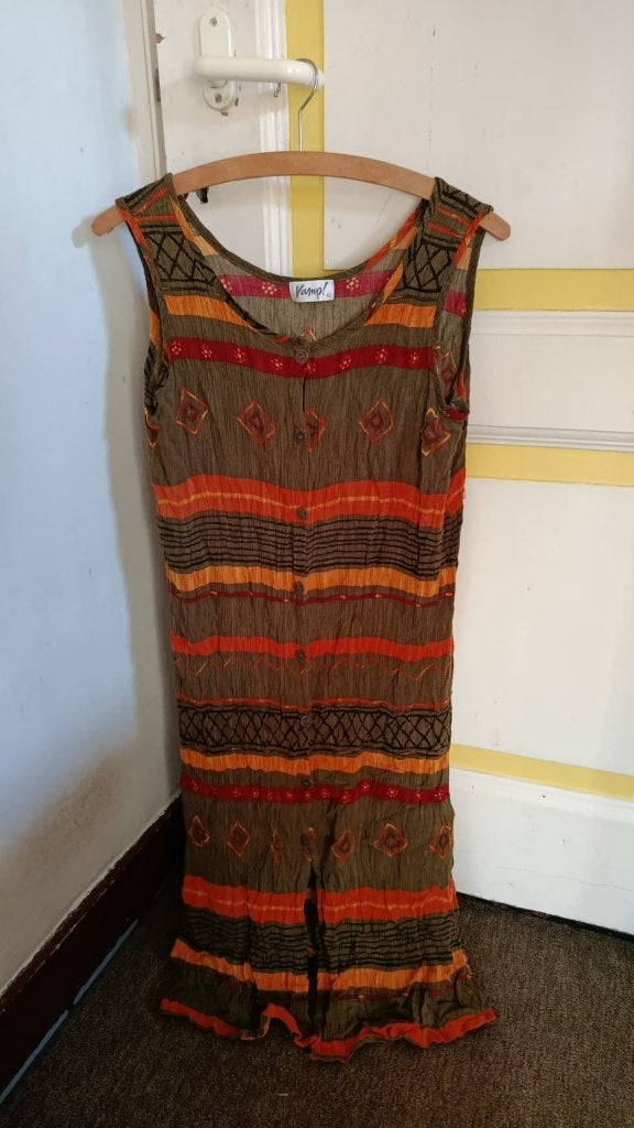 Vamp! Zomerjurk met print, maat M, Kleding | Dames, Jurken, Maat 38/40 (M), Meerkleurig, Vamp!, Ophalen of Verzenden