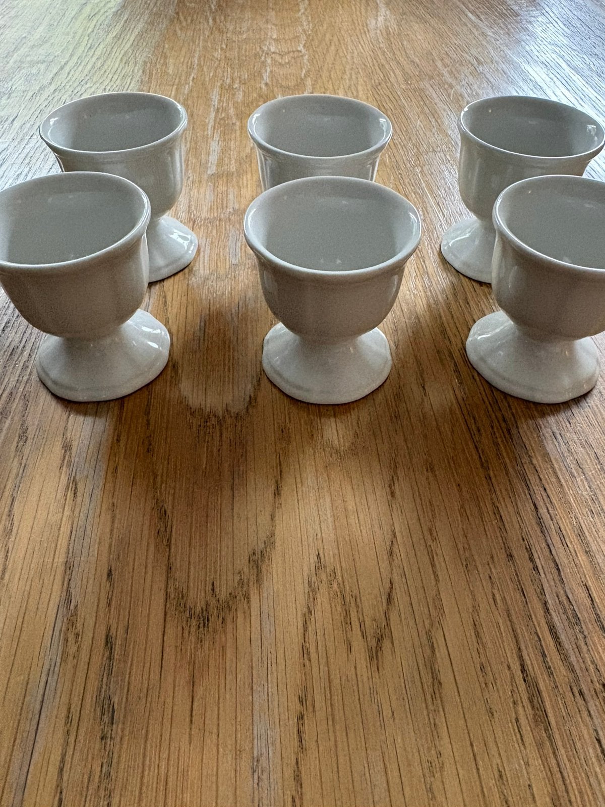 Set van 6 Villeroy & Boch Manoir Vitro eierdopjes. Wit, Ophalen of Verzenden