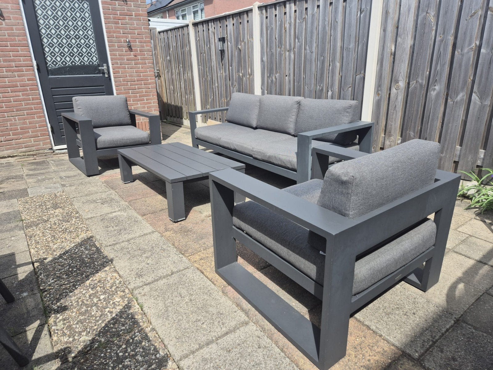 mooie garden impressions cube aluminium set, Ophalen, Aluminium, Stoel