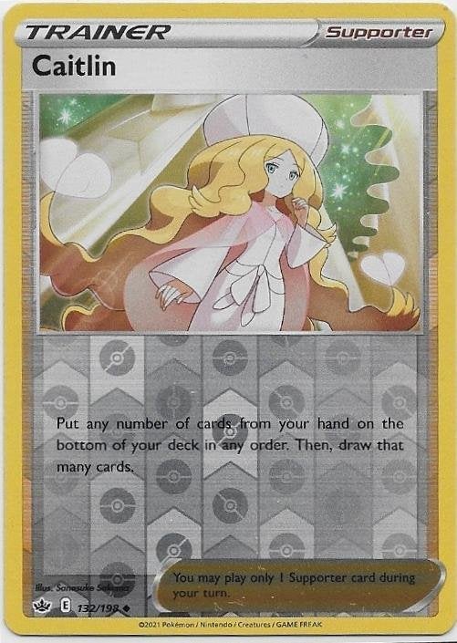 Chilling Reign,  Caitlin [reverse] 132/198, Verzenden, Nieuw, Losse kaart
