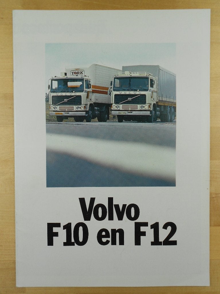 Volvo F10 F12 Brochure 1977, Volvo, Zo goed als nieuw, Volvo, Ophalen of Verzenden