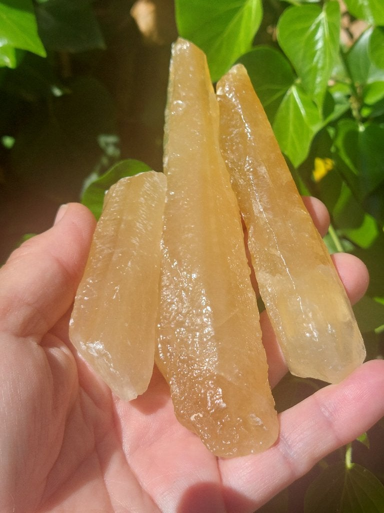 Natuurlijke honingcalciet kristallen, Ophalen of Verzenden, Mineraal