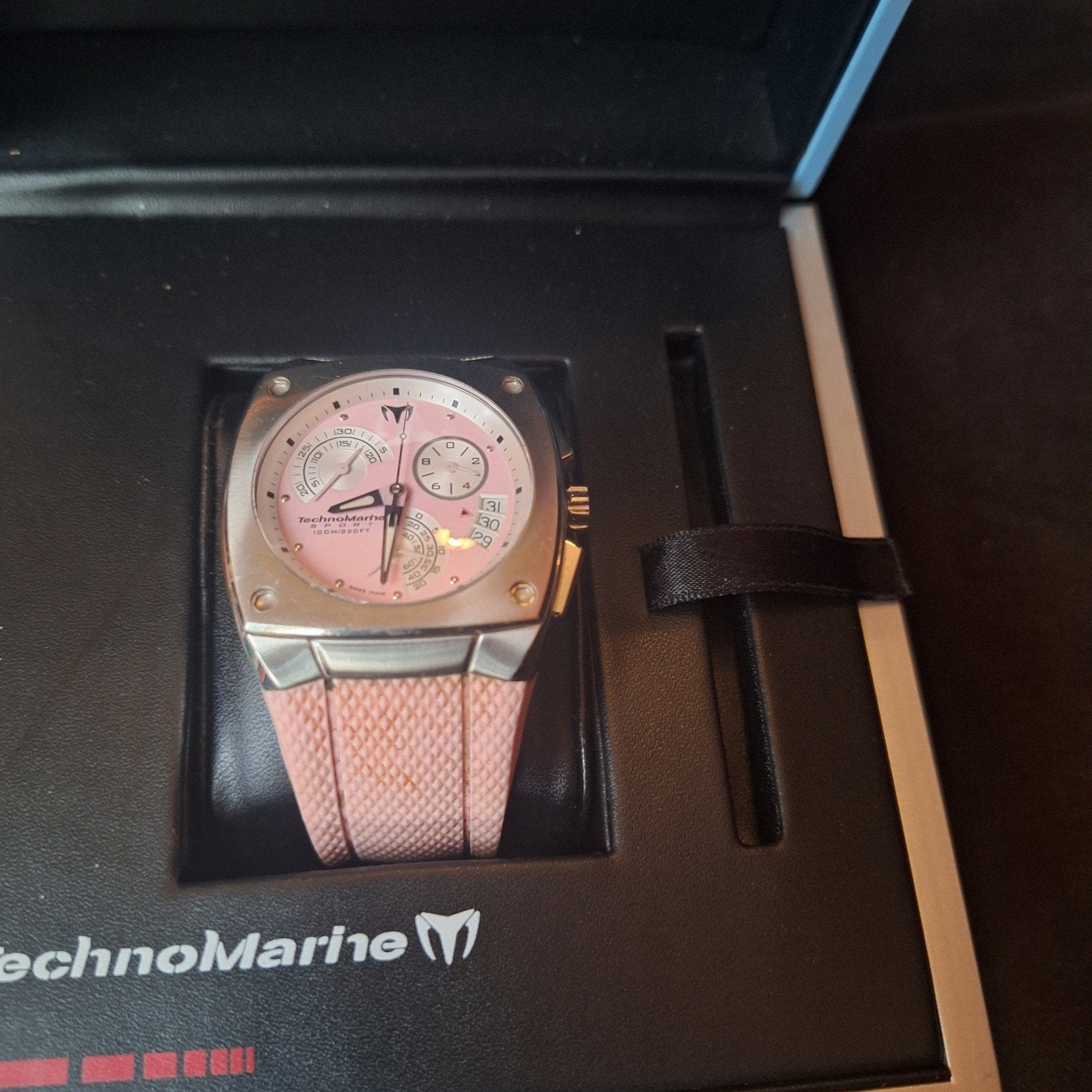 TechnoMarine KRA Chronograaf Polshorloge - Roze/Perzik, Overige merken, Staal, Polshorloge, Kunststof