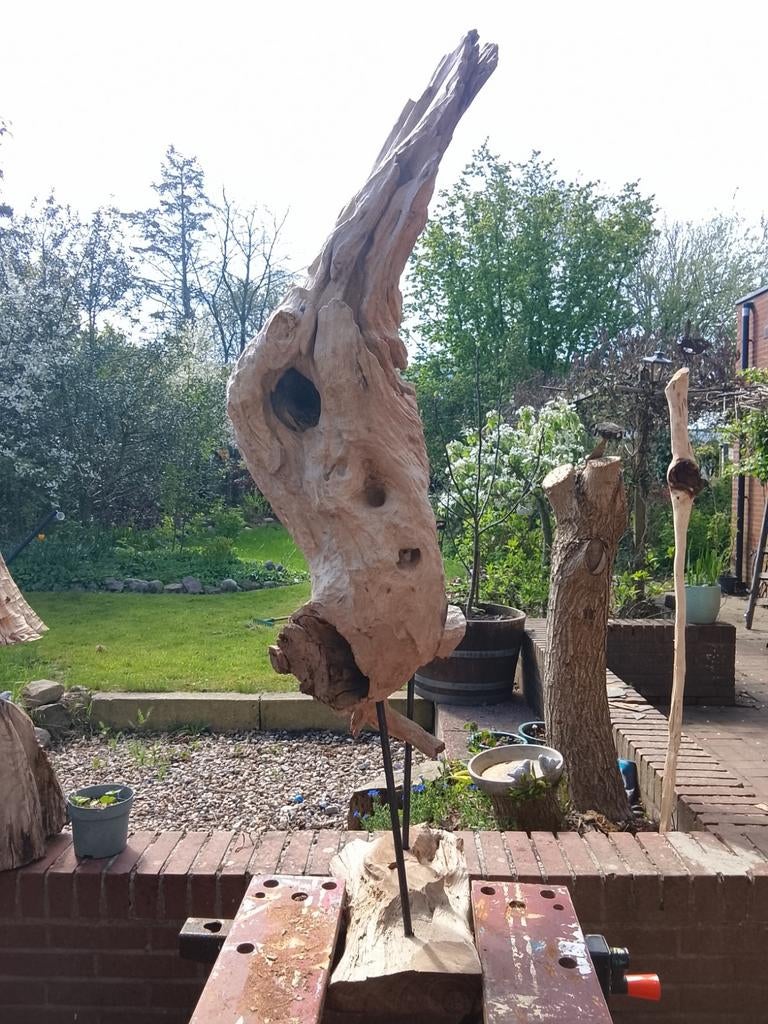 Hout kunst sculpture