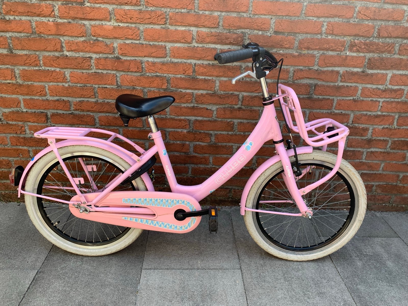 Alpina Clubb 20 inch meisjesfiets - Roze, Ophalen, Terugtraprem, Gebruikt, Handrem