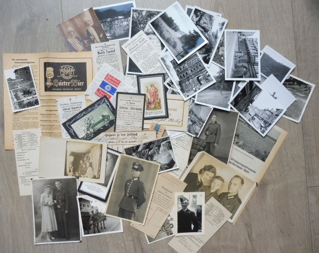 WO2 groot lot, foto's, dokumenten, ook voor en naoorlogs, Verzamelen, Verzenden, Landmacht, Duitsland, Overige typen