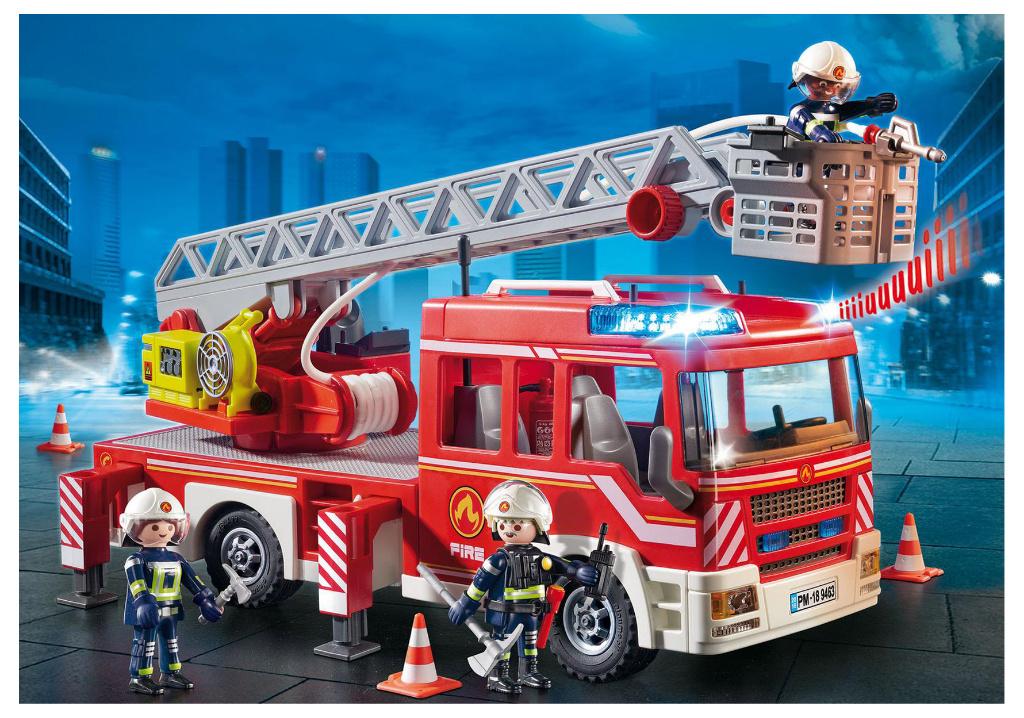 PLAYMOBIL 9463 Brandweer Ladderwagen licht en geluid, Kinderen en Baby's, Speelgoed | Playmobil, Ophalen of Verzenden, Nieuw