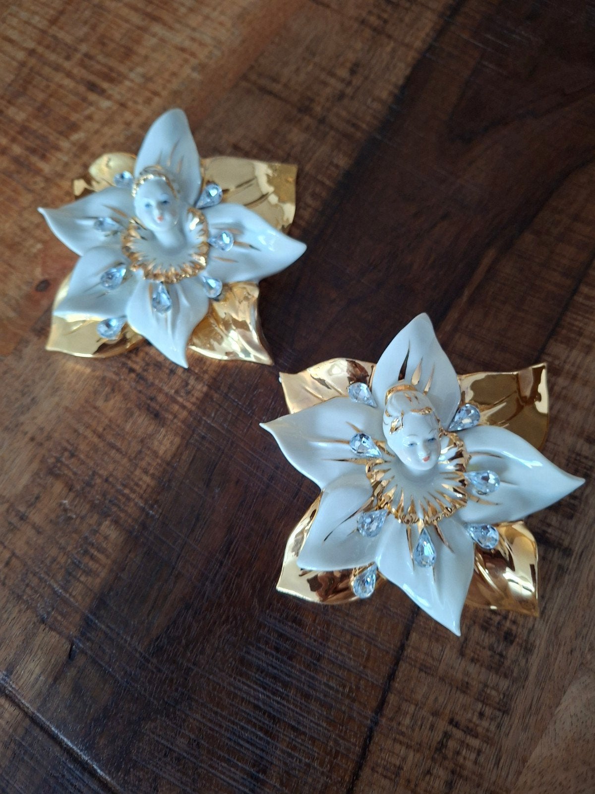 Te koop Beelden met bladgoud en swarovski, Ophalen