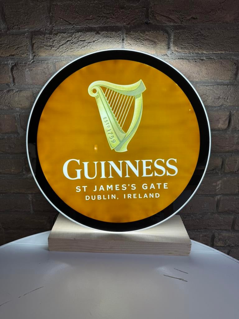 Guinness licht reclame bier origineel, Ophalen of Verzenden