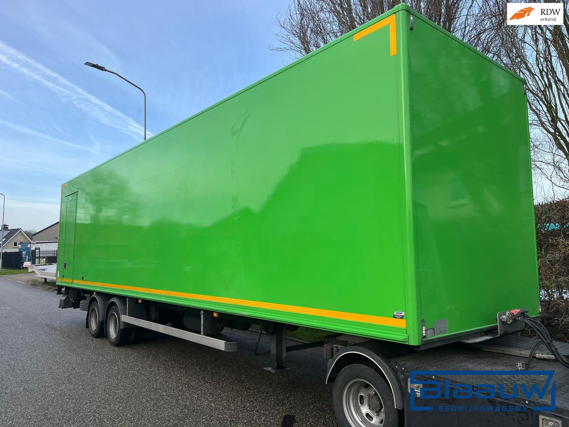 Bunk 10 Ton BE Oplegger | Laadklep 1500kg | 2 zijdeuren, Auto's, Overige brandstoffen, Origineel Nederlands, Bedrijf, Aanhangers en Opleggers