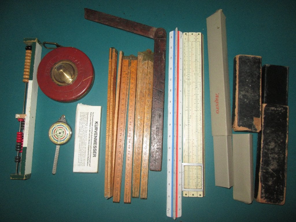 METEN IS WETEN rolmaat duimstok rekenliniaal curvimeter, Antiek en Kunst, Ophalen of Verzenden