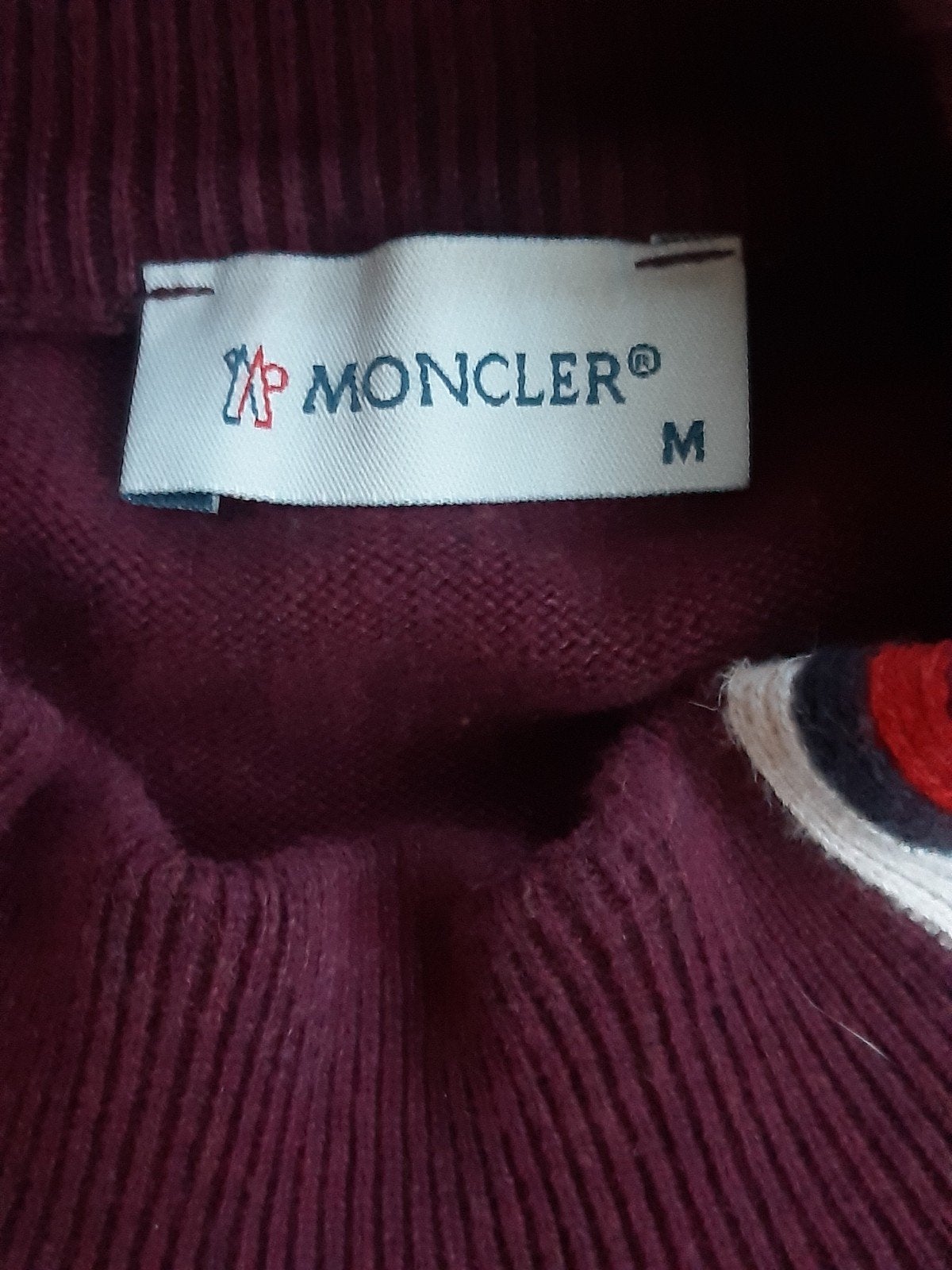 Moncler trui maat M bordeauxrood, Moncler, Overige kleuren, Maat 48/50 (M), Ophalen of Verzenden