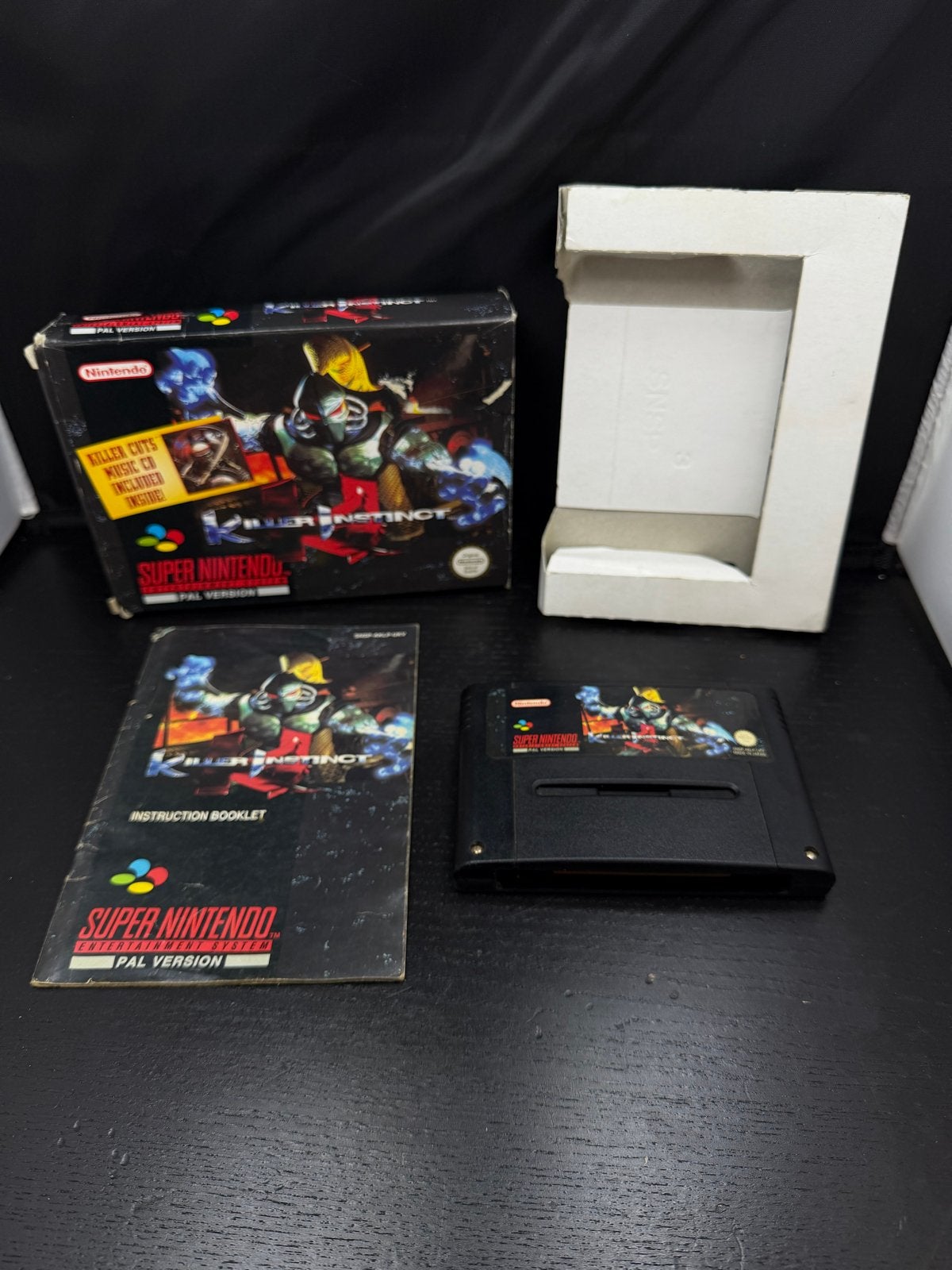 Killer Instinct SNES PAL - Compleet met doos en boekje, Gebruikt, Vechten, 2 spelers, Ophalen of Verzenden