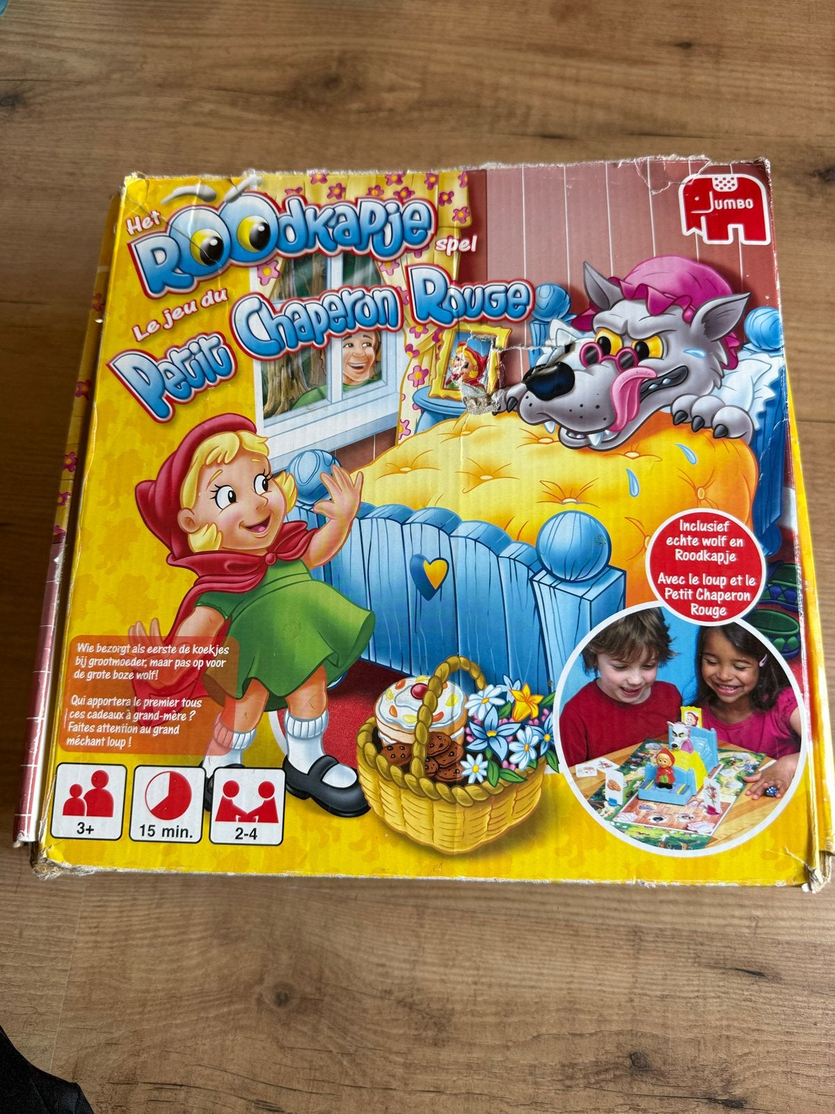 Jumbo Het Roodkapje spel - Inclusief wolf en Roodkapje, Drie of vier spelers, Ophalen of Verzenden, Gebruikt