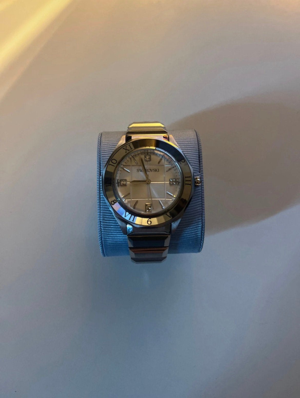 Swarovski zilver horloge, Overige merken, Polshorloge, Overige materialen, Ophalen of Verzenden