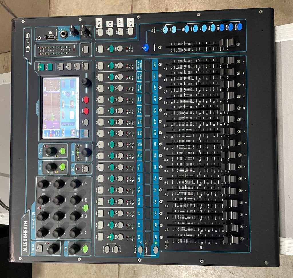 mengpaneel Allen&Heath   QU16 met FC, Muziek en Instrumenten, Mengpanelen, Ophalen of Verzenden, Gebruikt, 10 tot 20 kanalen, Microfooningang