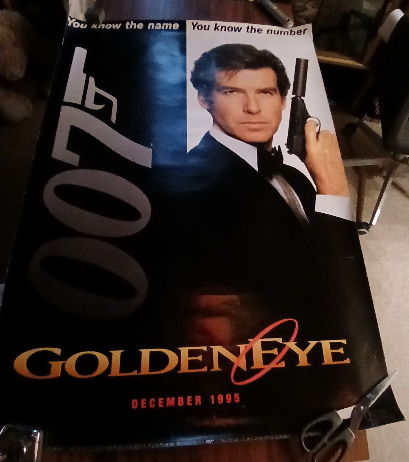 GoldenEye James Bond Teaser Poster 1995 - Origineel, Verzamelen, Posters, Rechthoekig Staand, Ophalen of Verzenden, Zo goed als nieuw