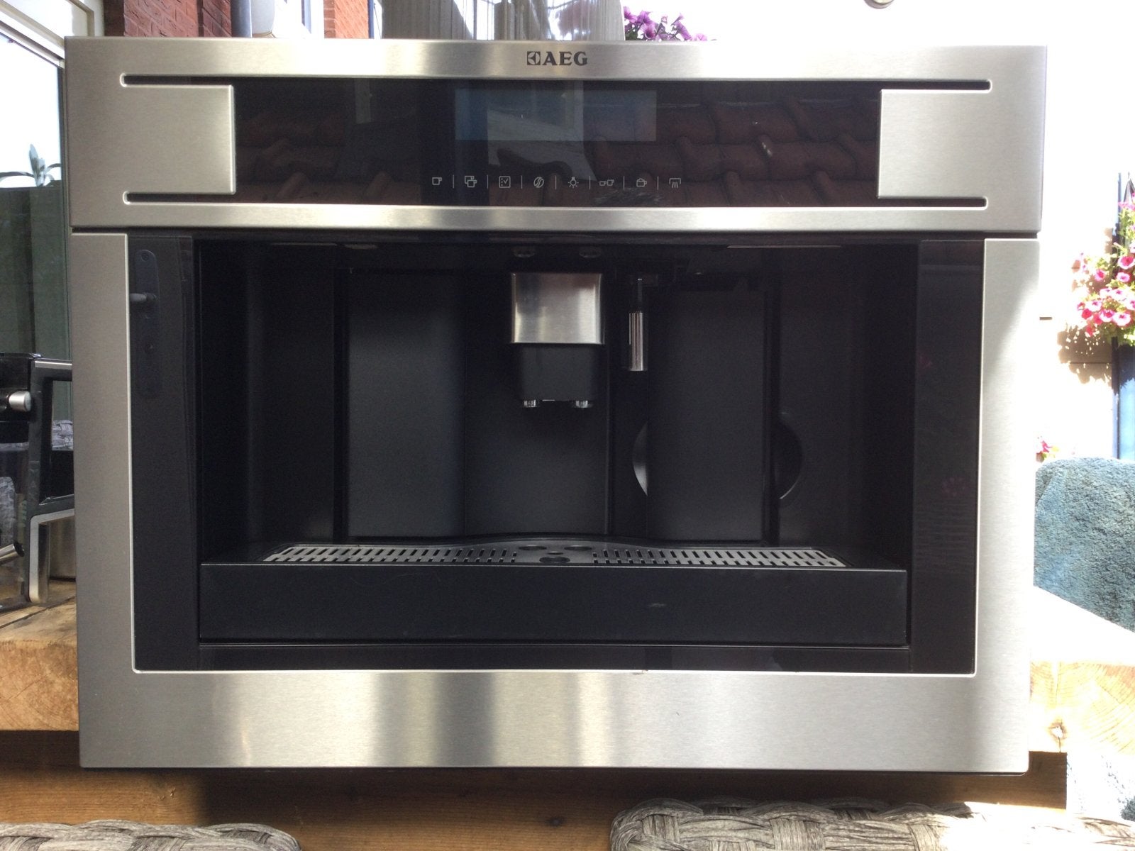 AEG PE4571 Inbouw Koffiemachine, Witgoed en Apparatuur, Koffiezetapparaten, Ophalen, Gebruikt, 10 kopjes of meer, Koffiemachine