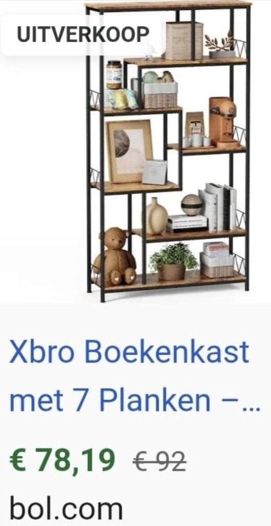 Boekenkast, Huis en Inrichting, Ophalen, Met plank(en), Teakhout, 50 tot 100 cm
