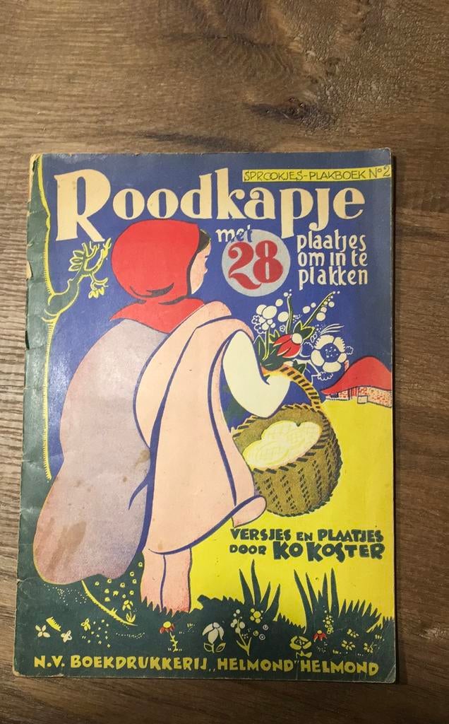 Roodkapje, Sprookjes-plakboek no. 2, Ophalen of Verzenden, Gebruikt