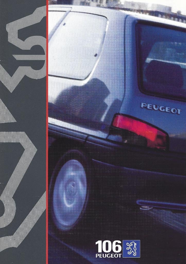 Brochure Peugeot 106 1995, Ophalen of Verzenden, Gelezen, Peugeot