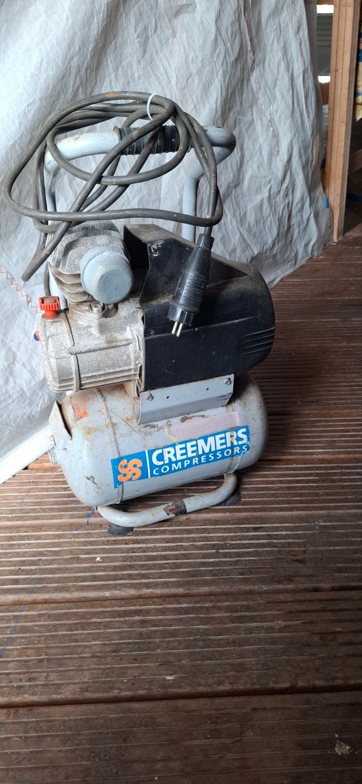 Gebruikte Creemers MK 105 Compressor - Mobiel en Compact, Ophalen, Gebruikt, 6 tot 10 bar, Mobiel