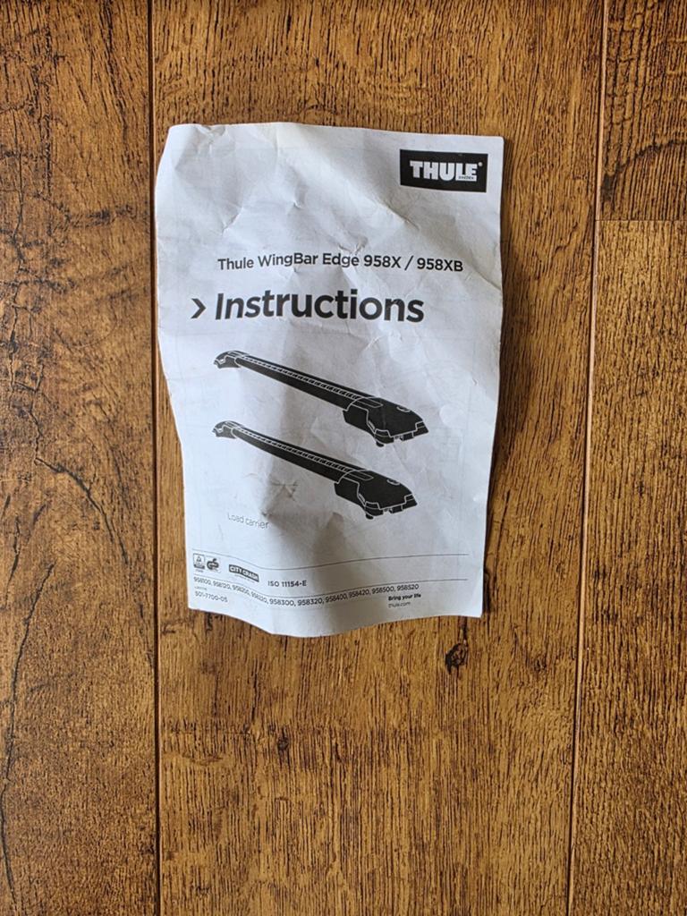 Thule wingbar edge Black 958X 958XB, Ophalen of Verzenden