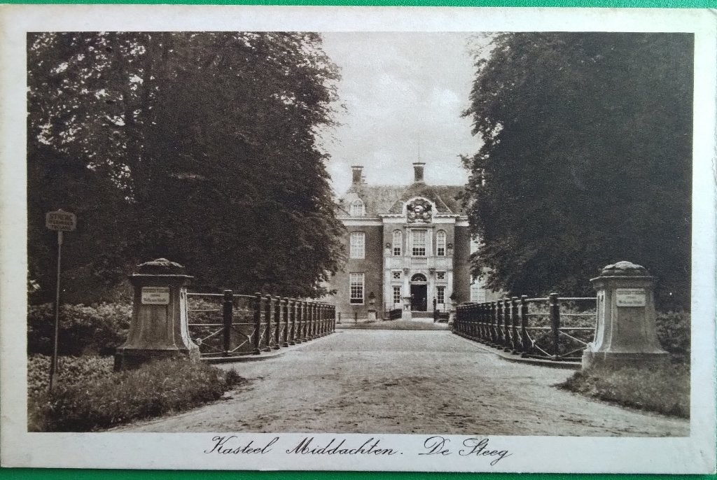 De Steeg, Kasteel Middachten. Klf, Verzenden, 1940 tot 1960, Ongelopen, Gelderland