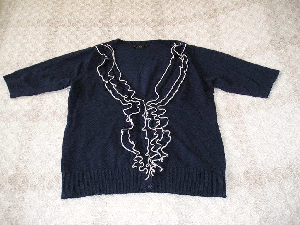 apart blauw vest Promiss maat L -- mouw 3/4, Promiss, Blauw, Zo goed als nieuw, Ophalen